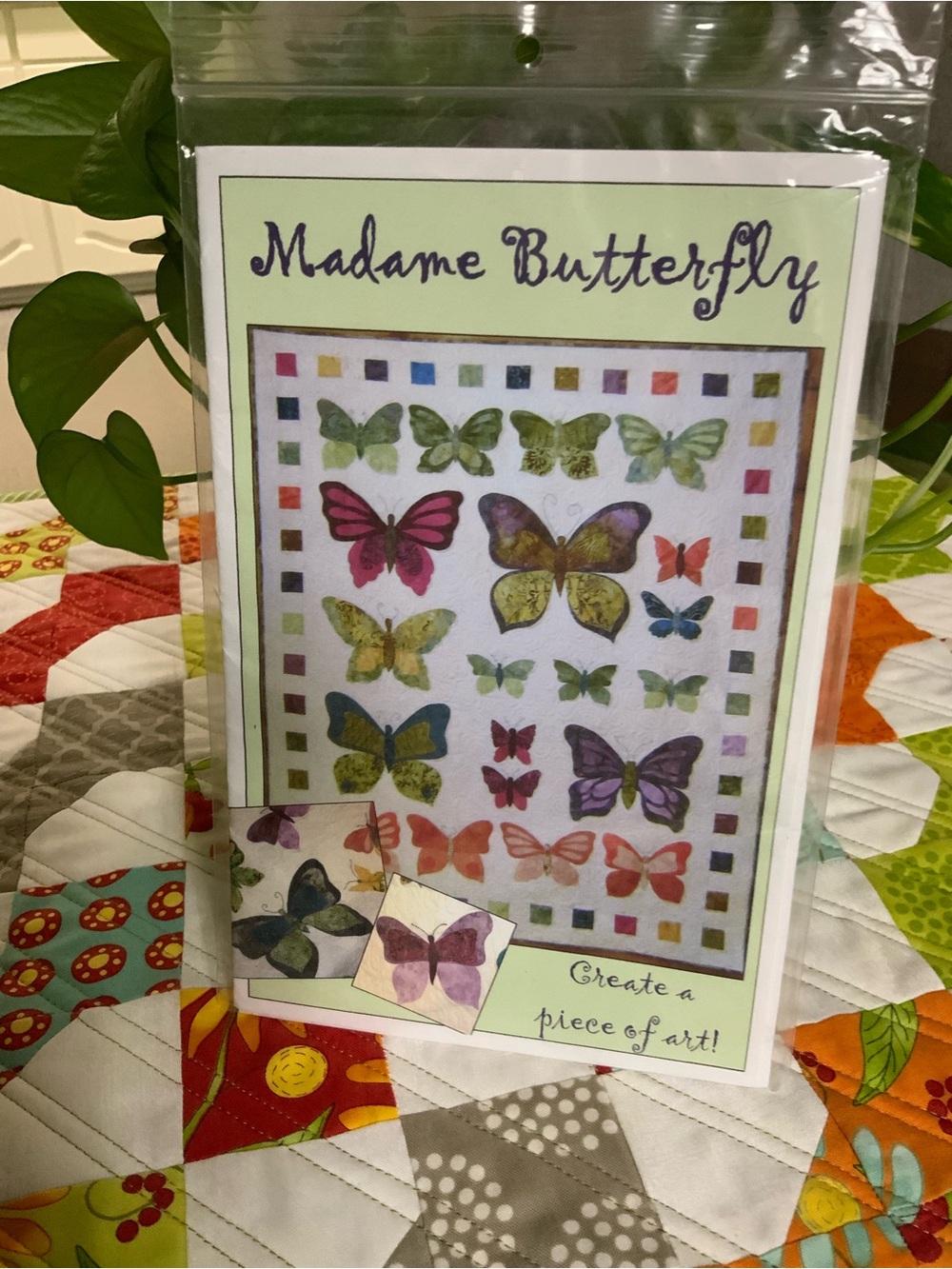Madame Butterfly Quilt Pattern – Multicolor Butterfly Design
